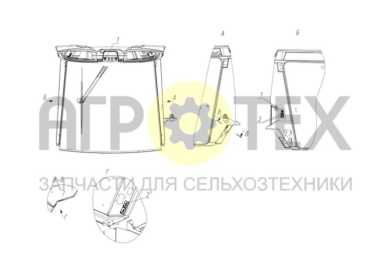 Чертеж Установка аппликаций (МРУ-2.00.650-02)